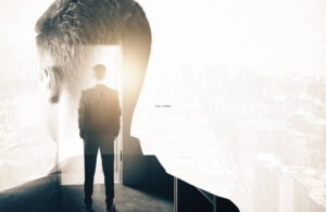 billede af en mand, der selvsikker, og rolig i sindet